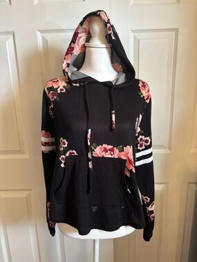 Juniors Joe Boxer Floral Hoodie Top